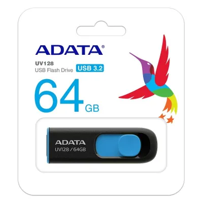 Adata DashDrive UV128 64GB USB 3.0 Negro/Azul