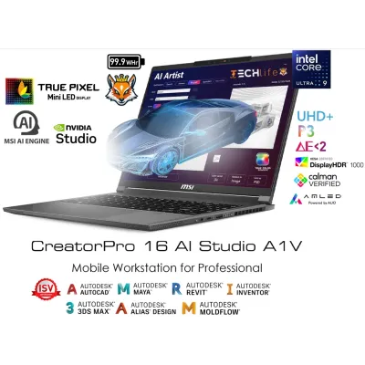 MSI CreatorPro 16 AI Studio A1VKG-207ES Intel Core Ultra 9 185H