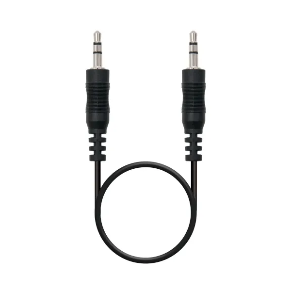 Cable Estéreo Nanocable 10.24.0103/ Jack 3.5 Macho - Jack 3.5 Macho/ 3m/ Negro