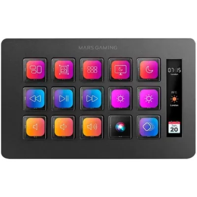 Mars Gaming MSD-ONE Control Deck Slim 15 Teclas Personalizables