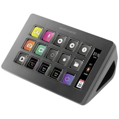 Mars Gaming MSD-ONE Control Deck Slim 15 Teclas Personalizables