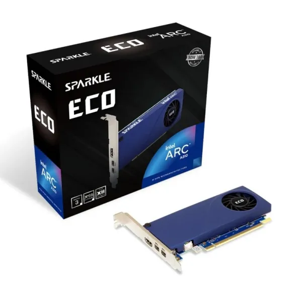 Tarjeta Gráfica Sparkle Eco Intel Arc A310 4 GB GDDR6