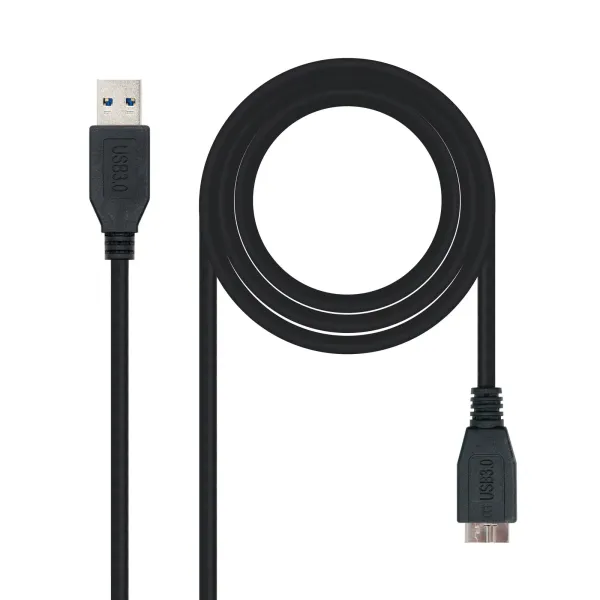 Nanocable Cable USB 3.0 Tipo A Macho a Micro USB B Macho 2m Negro