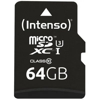 Intenso Tarjeta Micro SD SDXC Pro 64GB Clase 10 Intenso Tarjeta Micro SD SDXC Pro 64GB Clase 10