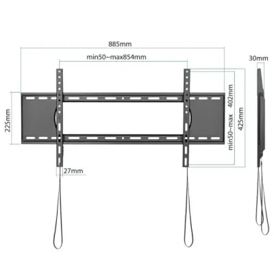 Iggual Soporte Pared TV Fijo 43"-90" 80kg Iggual Soporte Pared TV Fijo 43"-90" 80kg