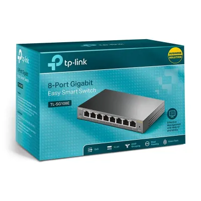 TP-LINK TL-SG108E Switch 8 Puertos Gigabit V3 TP-LINK TL-SG108E Switch 8 Puertos Gigabit V3