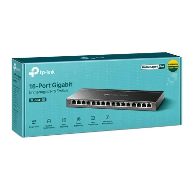 TP-Link TL-SG116E Switch 16 Puertos Gigabit 10/100/1000 Mbps