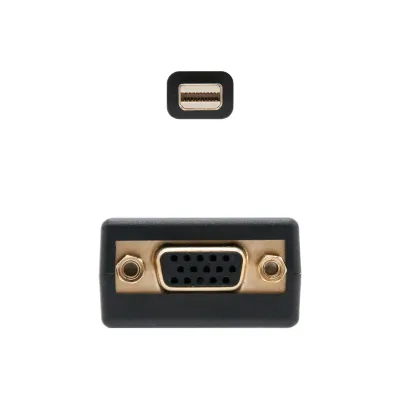 Nanocable Cable Adaptador Mini DisplayPort a SVGA 15cm Negro Nanocable Cable Adaptador Mini DisplayPort a SVGA 15cm Negro