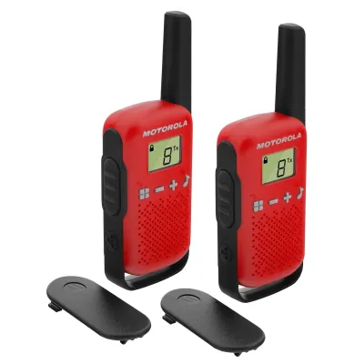 Motorola TLKR T42 Pack 2 Walkie Talkie Rojos Motorola TLKR T42 Pack 2 Walkie Talkie Rojos