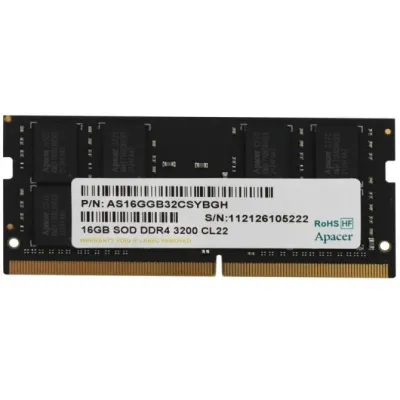 Apacer DDR4 SO-DIMM 3200MHz PC4-25600 16GB CL22 Apacer DDR4 SO-DIMM 3200MHz PC4-25600 16GB CL22