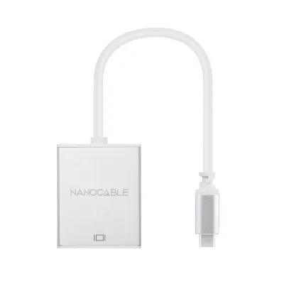 Nanocable Conversor USB-C a VGA USB-C/M-VGA/H Aluminio 10 cm