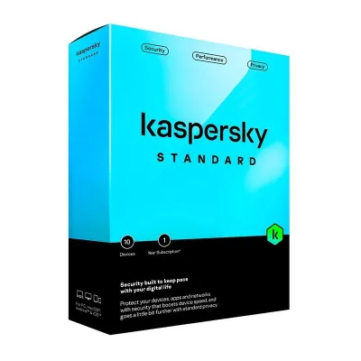 Kaspersky Standard Antivirus 2024 | 10 Dispositivos | 1 año
