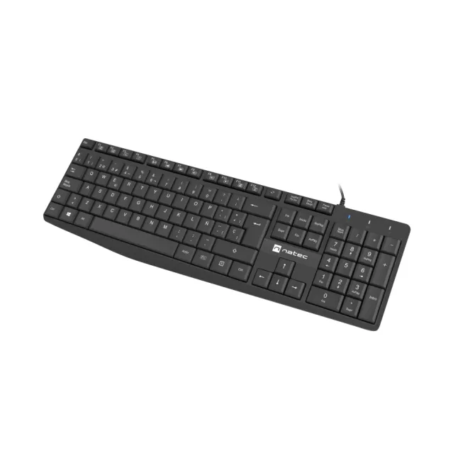 NATEC Nautilus Slim Teclado Negro oficina/hogar Español, USB