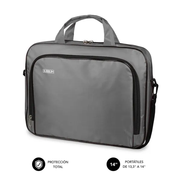 Subblim Oxford Maletín para Portátil hasta 14" Gris 