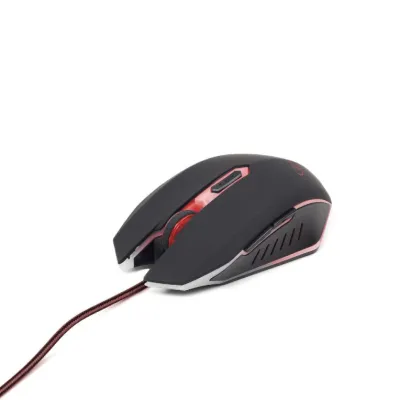 Gembird MUSG-001-R Ratón Gaming 2400DPI Negro