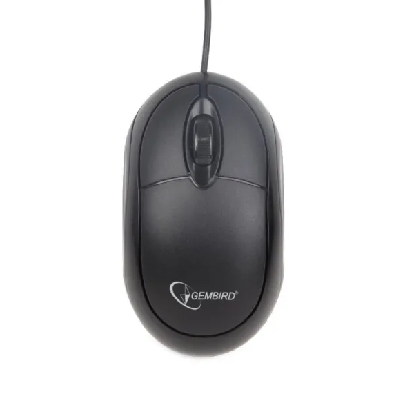 Gembird MUS-U-01 Ratón Óptico Ambidiestro 1000DPI Negro
