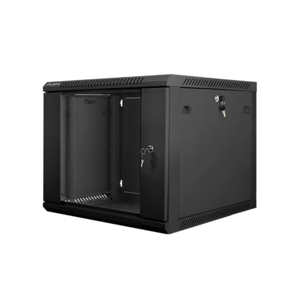 Lanberg WF01-6609-10B armario rack 9U Bastidor de pared Negro