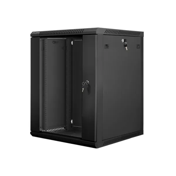Lanberg WF01-6615-10B armario rack 15U Bastidor de pared Negro