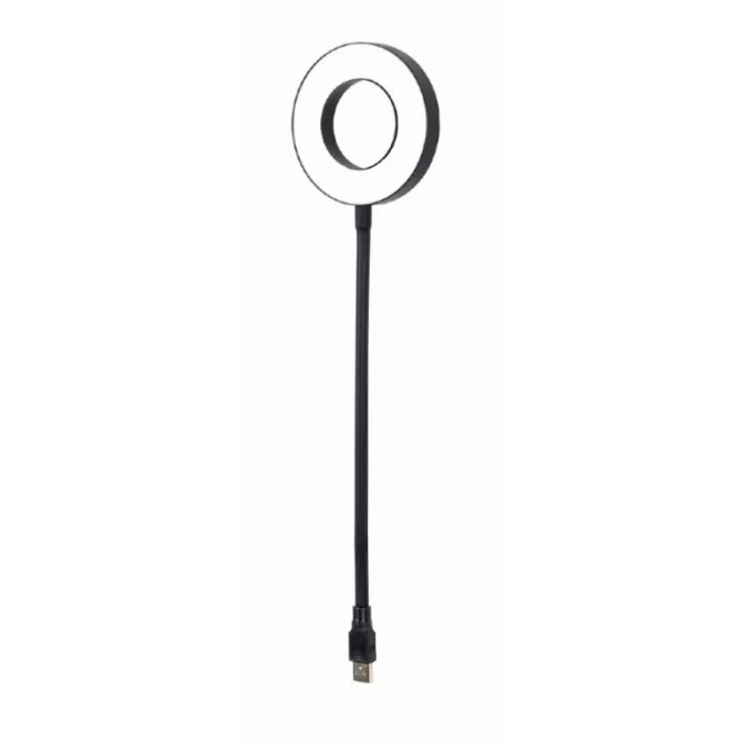 Gembird NL-LEDRING-01 aparato USB Negro, Blanco Lámpara