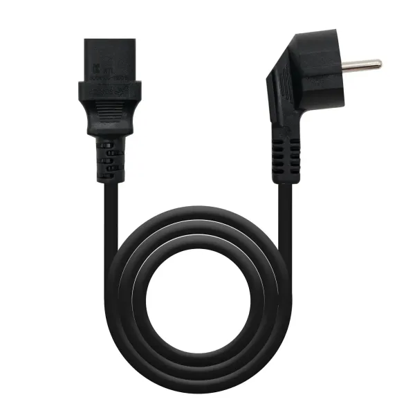 Nanocable Cable de Alimentación C13 Hembra a CEE7 Schuko Macho 1.5m 