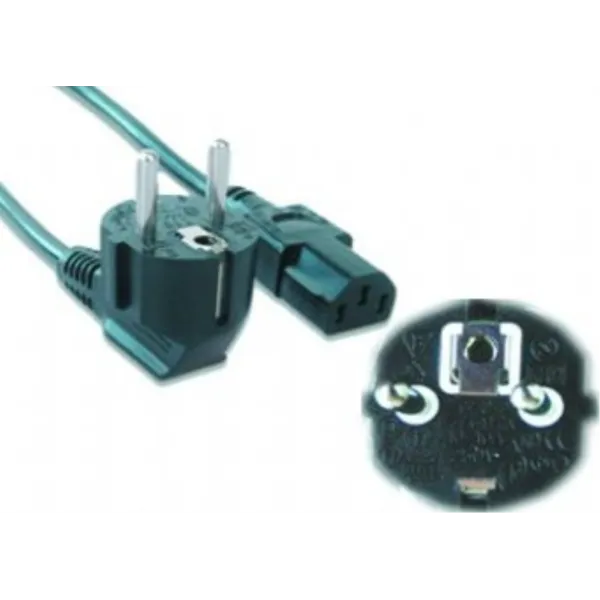 Gembird PC-186-VDE-5M Cable de Alimentación Schuko a C13 5m Negro 
