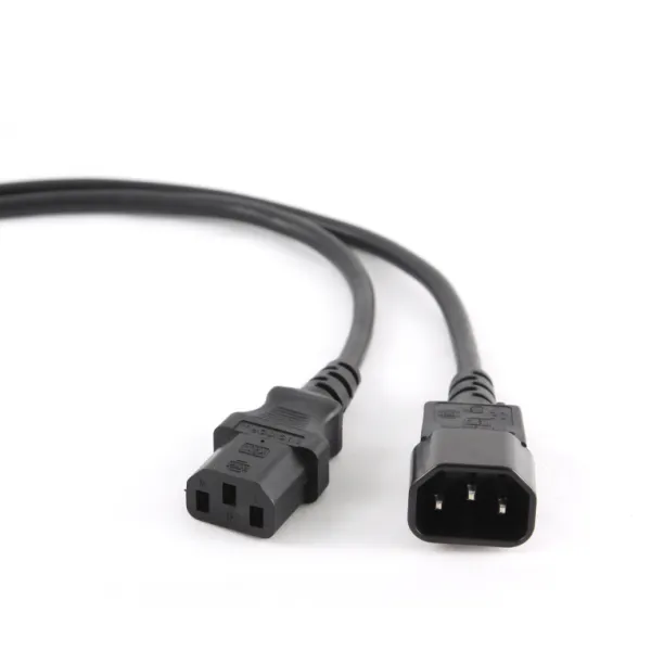 Gembird Cable de Alimentación C13 a C14 Macho/Hembra 1.8m Negro 