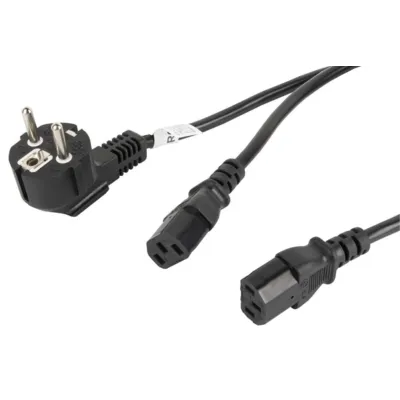 Lanberg CA-C13C-13CC-0018-BK cable de transmisión Negro 2 m C13 Lanberg CA-C13C-13CC-0018-BK cable de transmisión Negro 2 m C13
