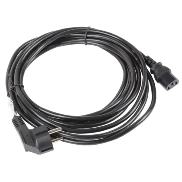 Lanberg CA-C13C-11CC-0100-BK cable de transmisión Negro 10 m C13 acoplador CEE7/7