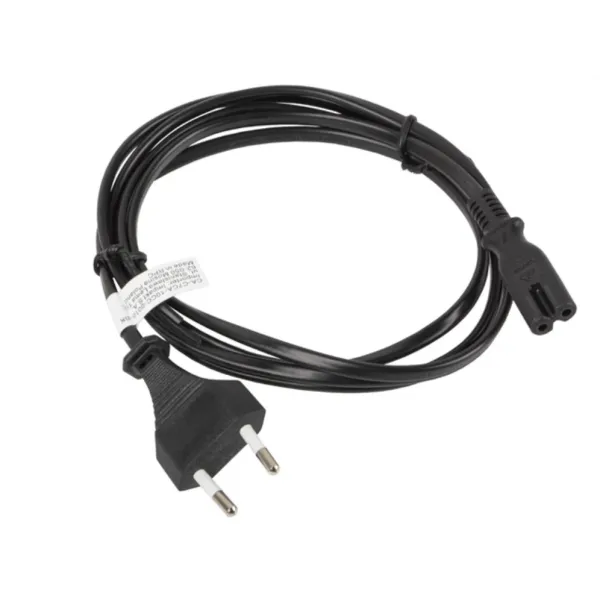 Lanberg Cable de Alimentación CEE 7/16 a IEC 320 C7 1.8m Negro 