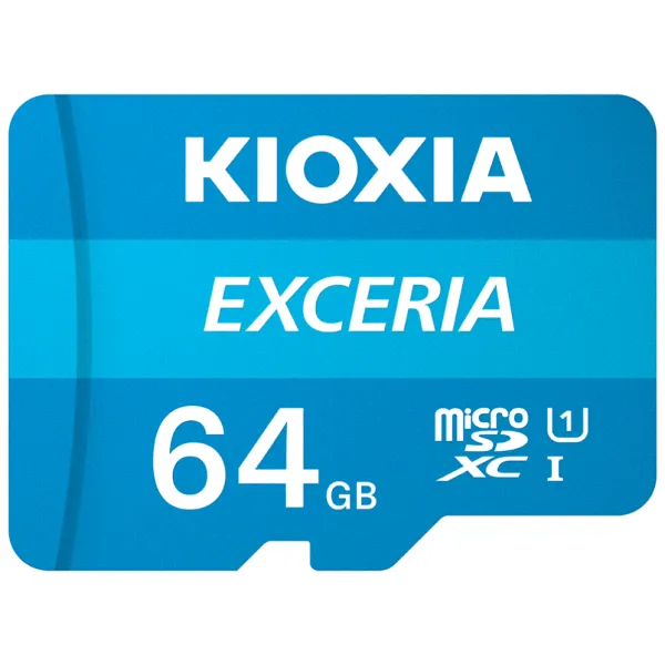 Kioxia Exceria MicroSDXC 64GB UHS-I U1 Clase 10 + Adaptador SD
