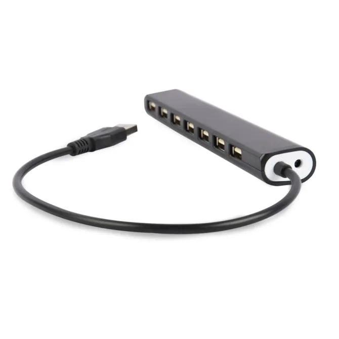 Gembird UHB-U2P7-04 hub de interfaz USB 2.0 Negro