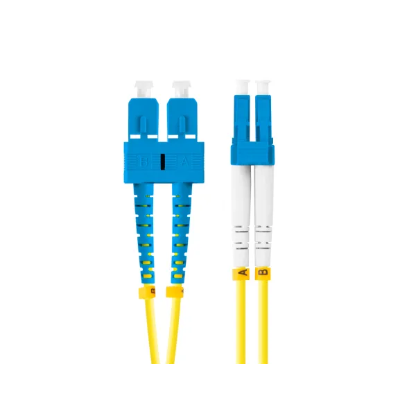 Lanberg FO-SULU-SD11-0020-YE Cable de fibra óptica e InfiniBand 2 m SC LC Amarillo