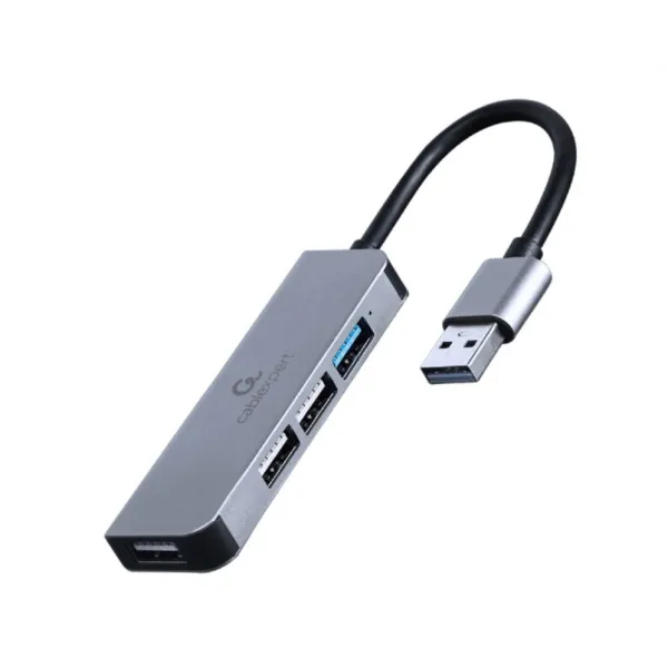 Gembird UHB-U3P1U2P3-01 base para portátil y replicador de puertos Alámbrico USB 3.2 Gen 1 (3.1 Gen 1) Type-C Plata