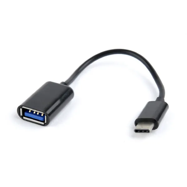 Gembird AB-OTG-CMAF2-01 Adaptador USB-C a USB 2.0 Macho/Hembra 0.2m Negro