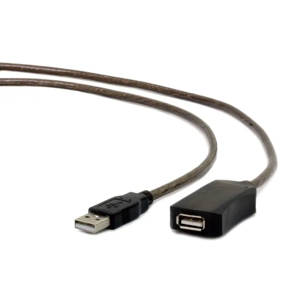 Gembird Cable USB 2.0 Alargador Macho/Hembra 10m Negro