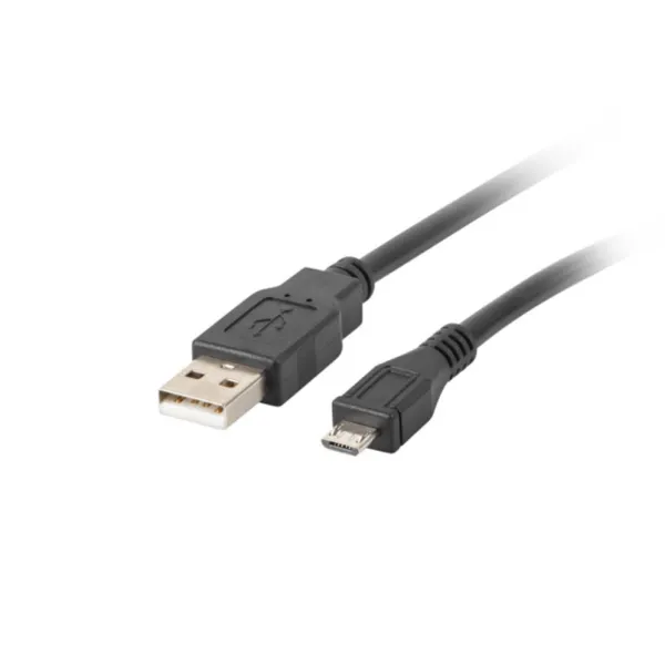 Lanberg CA-USBM-10CC-0003-BK cable USB USB 2.0 0,3 m Micro-USB B USB A Negro