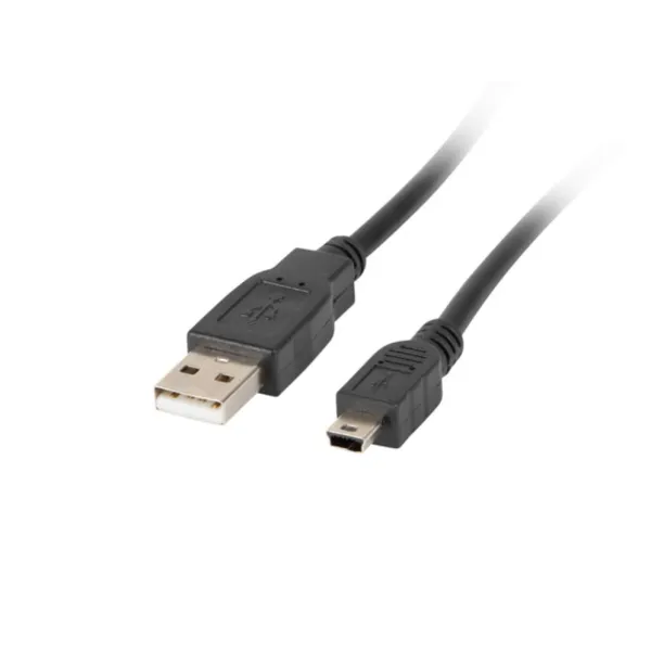 Lanberg Cable Mini USB a USB 2.0 Macho/Macho con Ferrita 1.8m Negro