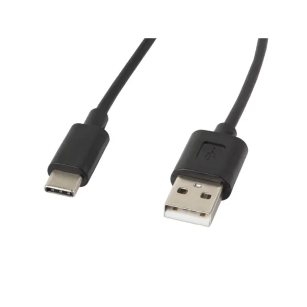 Lanberg Cable USB-C a USB-A 2.0 Macho/Macho 1.8m Negro