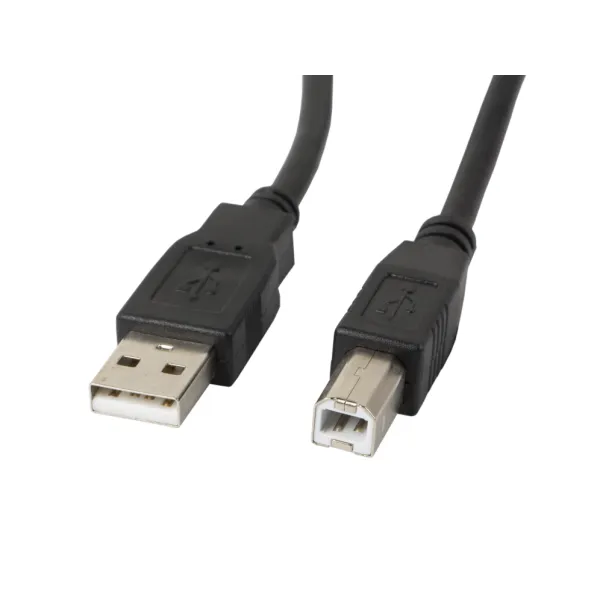 Lanberg CA-USBA-10CC-0010-BK cable USB USB 2.0 1 m USB B Negro