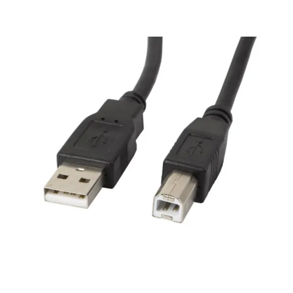 Lanberg CA-USBA-10CC-0005-BK cable USB USB 2.0 0,5 m USB B Negro