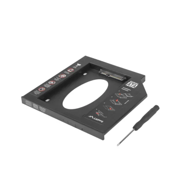 Lanberg Adaptador CD/DVD a SSD/HDD SATA 2.5" 9.5mm 