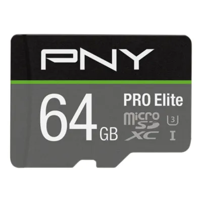 PNY Pro Elite microSDXC 64GB UHS-I U3 Clase 10 PNY Pro Elite microSDXC 64GB UHS-I U3 Clase 10