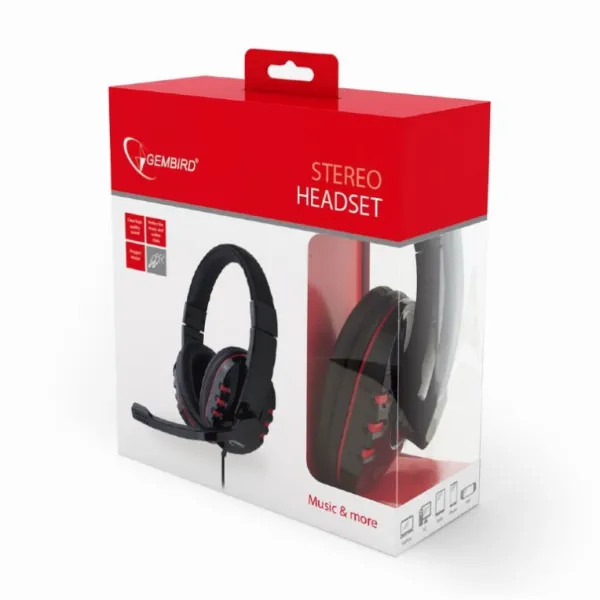Gembird GHS-402 Auriculares Gaming Negros 