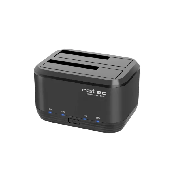 Natec Kangaroo Docking Station Dual USB 3.0 SATA Negra 
