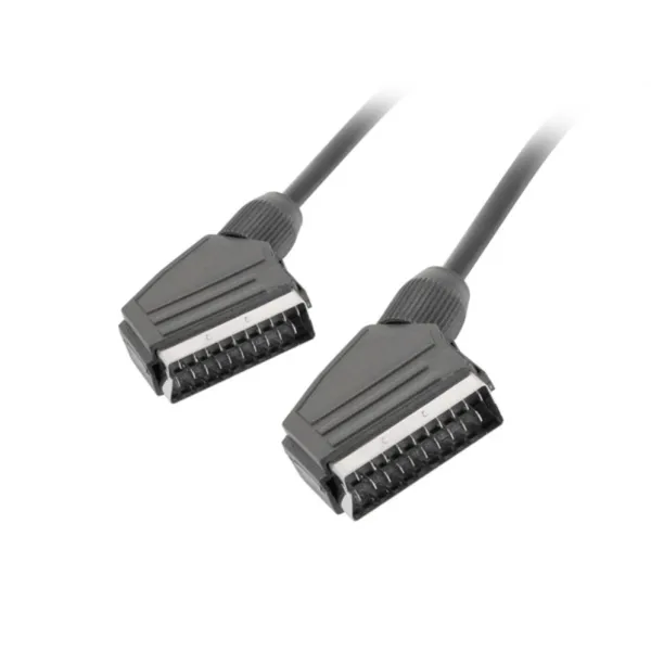 Lanberg CA-EUEU-10CC-0018-BK cable EUROCONECTOR 1,8 m SCART (21-pin) Negro