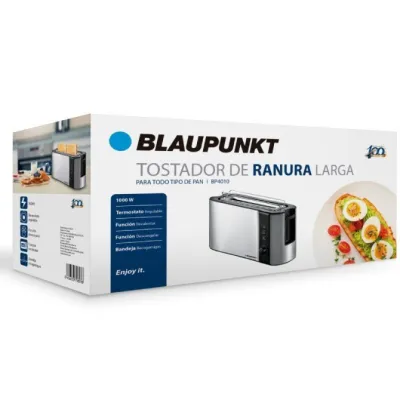 Blaupunkt BP4010 Tostador de ranura larga, 1000W Acero Inox. Blaupunkt BP4010 Tostador de ranura larga, 1000W Acero Inox.
