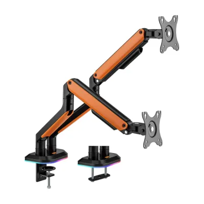 Aisens Soporte de Mesa RGB Gaming Giratorio e Inclinable para