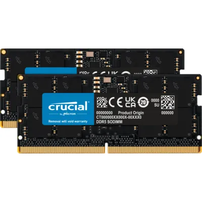Crucial CT2K16G48C40S5 DDR5 SO-DIMM 4800MHz 32GB 2x16GB CL40 Crucial CT2K16G48C40S5 DDR5 SO-DIMM 4800MHz 32GB 2x16GB CL40