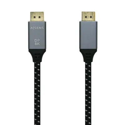 Aisens Cable Displayport V1.4 Macho/Macho 2m Gris