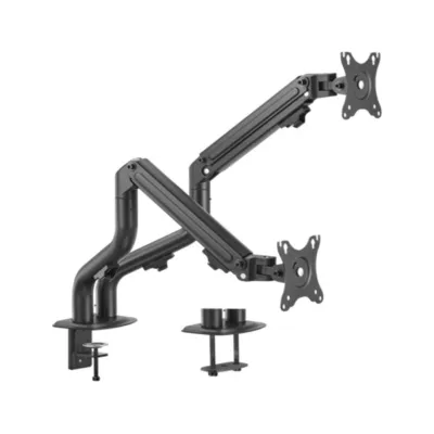 SOPORTE ESCRITORIO AJUST GEMBIRD CON BRAZO PARA 2 PANTALLAS SOPORTE ESCRITORIO AJUST GEMBIRD CON BRAZO PARA 2 PANTALLAS